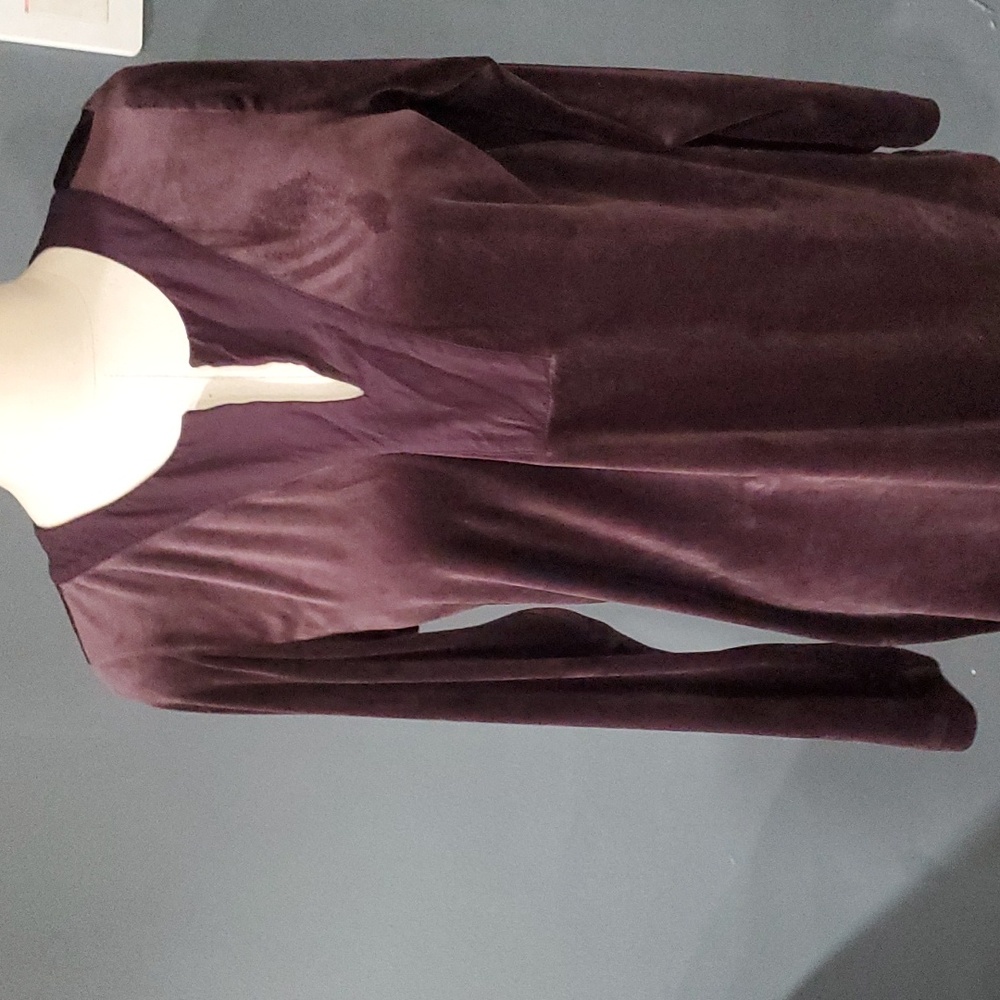 J.jill purple velour top size M - Picture 3 of 13